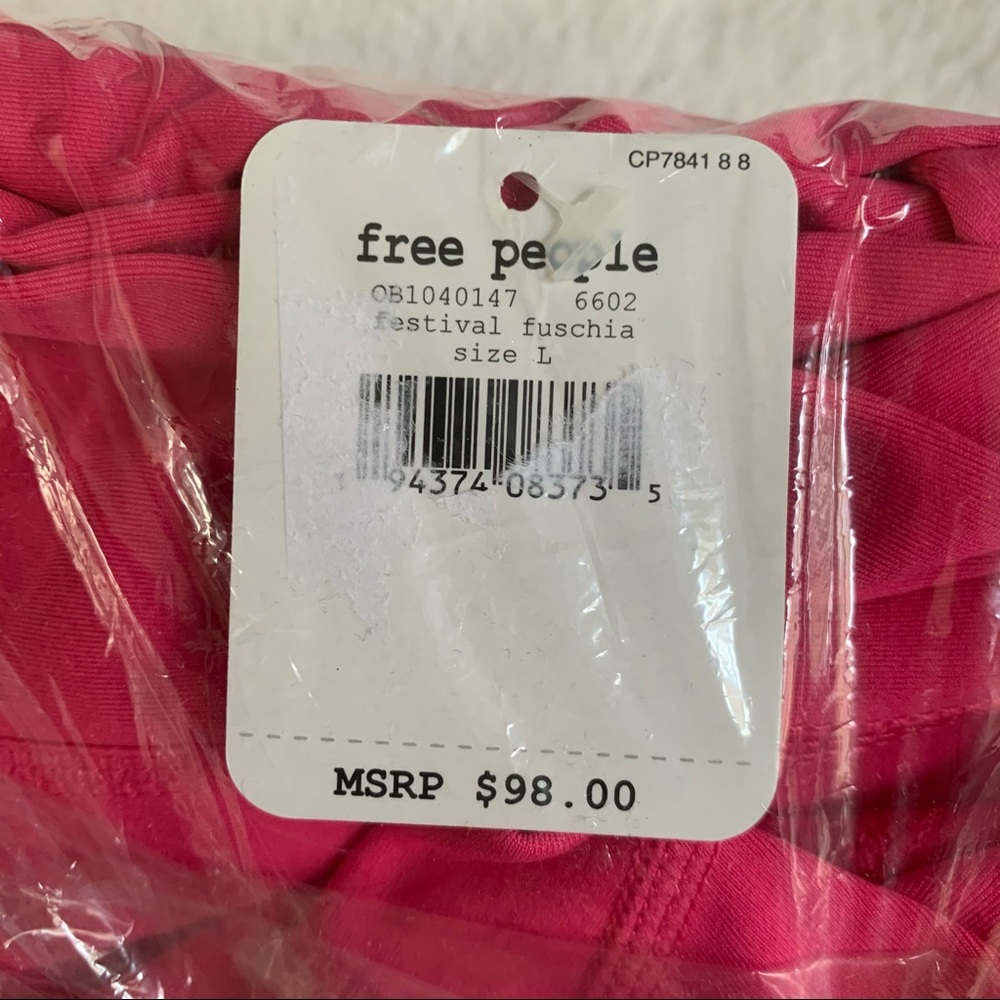 NWT Free People Breathe Easy Leggings in Fuchsia - Picture 5 of 5